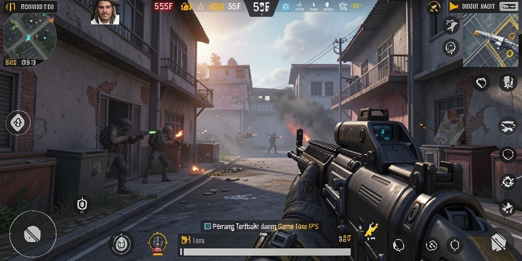 Gameplay intens di 555F dengan pertarungan seru dan strategi menarik.