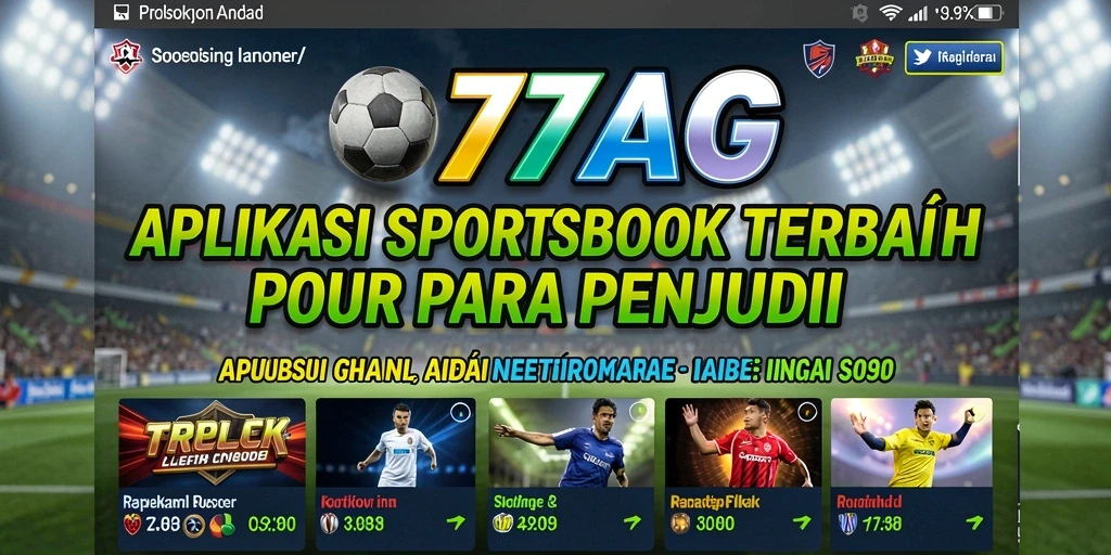 Screenshot utama 77AG menampilkan interaksi taruhan olahraga yang menarik.