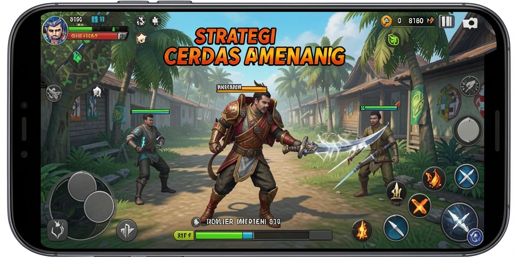Tampilan gameplay seru dalam 8180 dengan berbagai strategi.