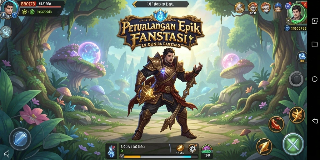 Tangkapan layar menampilkan aksi seru dalam gameplay RPG.