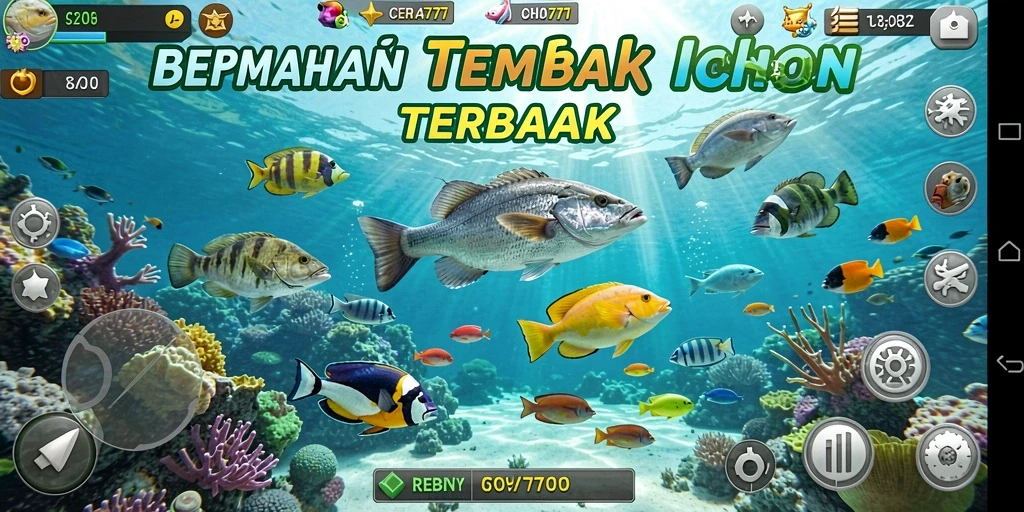 Tangkapan layar gameplay seru dari CERIA777 saat menangkap ikan.