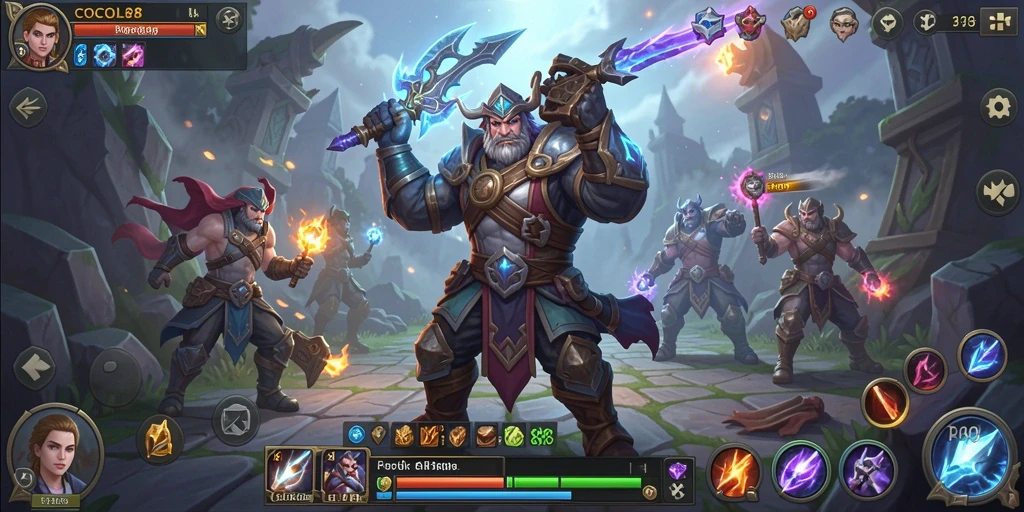 Gameplay COCOL88 yang mendebarkan dalam medan pertempuran ARPG.