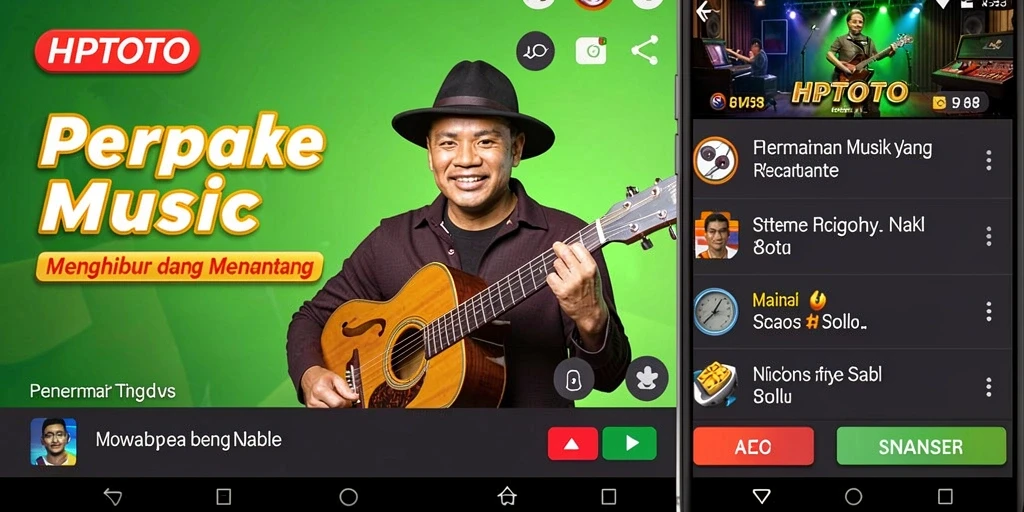 Tampilan gameplay HPTOTO yang menarik dengan tantangan musik.