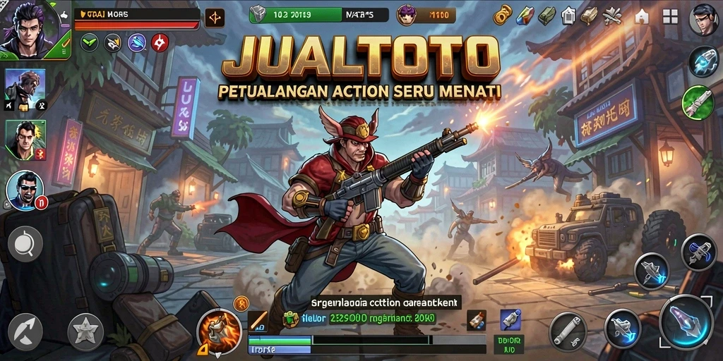 Tangkapan layar gameplay JUALTOTO yang penuh aksi dan tantangan.
