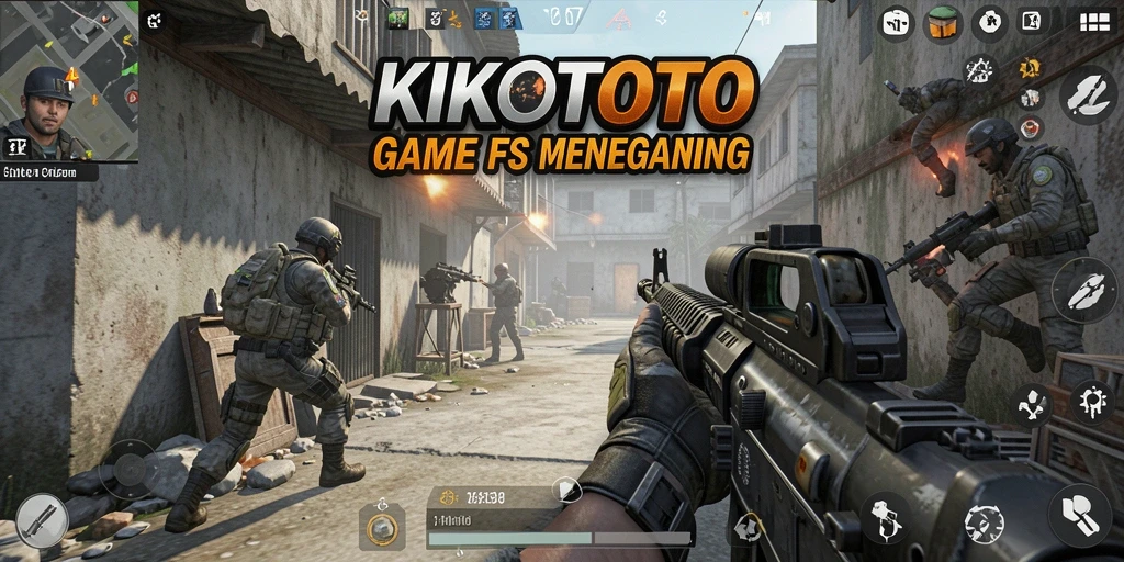 Gameplay aksi seru dalam KIKOTOTO yang mengasyikkan.