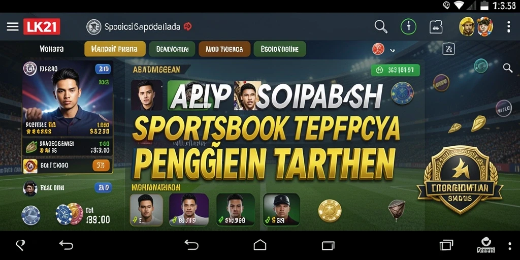 Tampilan menarik dari gameplay Sportsbook LK21 yang intuitif.