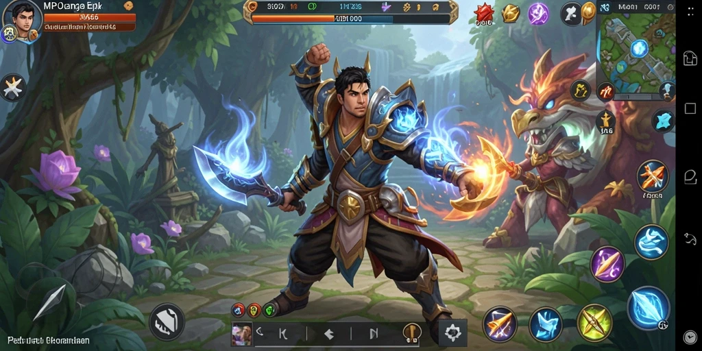 Gameplay menarik dengan pertarungan RPG yang mendebarkan.