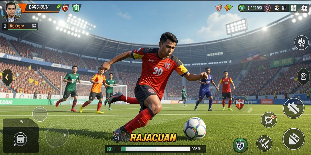 Tampilan gameplay RAJACUAN yang seru dan penuh aksi.