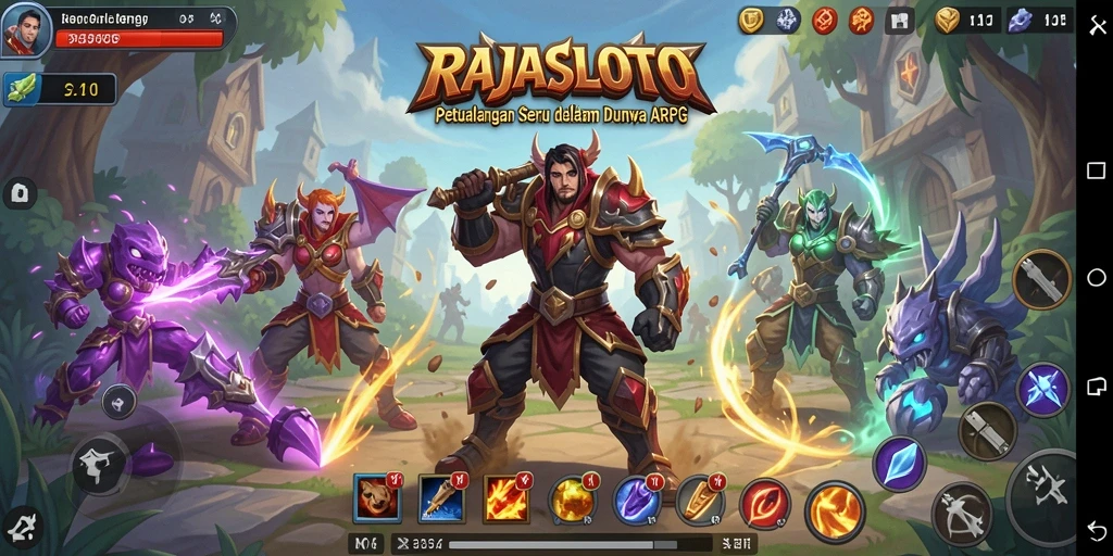 Tampilan gameplay RAJASLOTO yang menegangkan dan memikat.