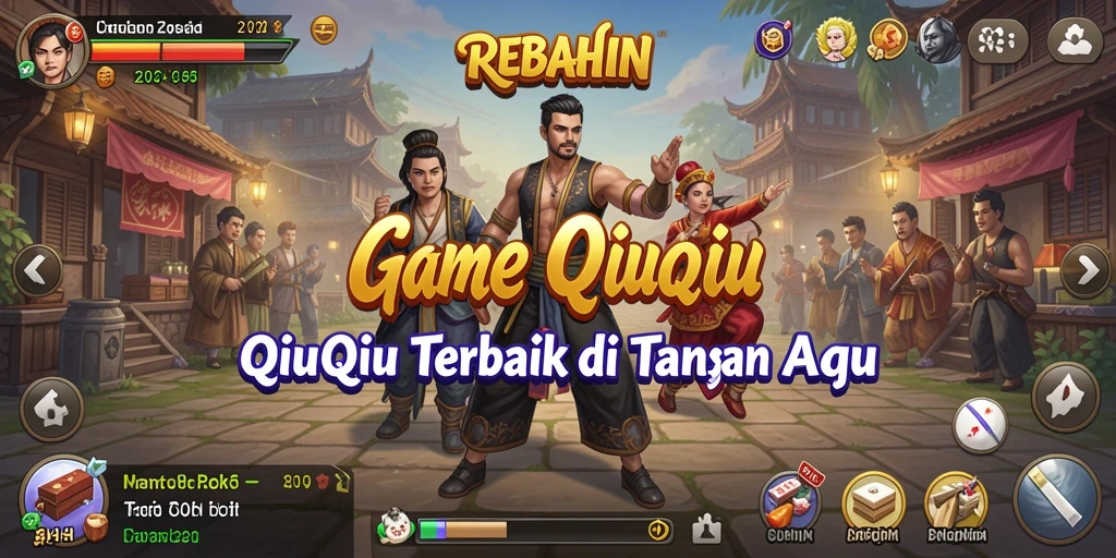 Tampilan gameplay QiuQiu yang seru dan menantang.