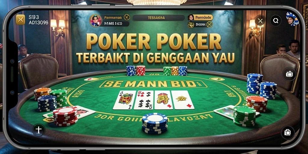 Tampilan menarik gameplay S13 dalam permainan Poker.