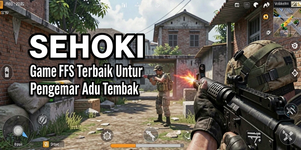 Tangkapan layar SEHOKI menampilkan aksi tembak-menembak yang mendebarkan.