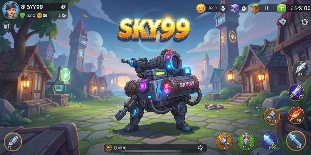 Gameplay SKY99 yang santai dengan elemen Idle yang menarik.