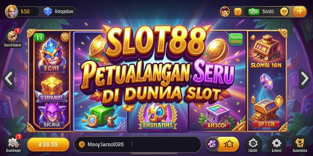 Tangkapan layar gameplay SLOT88 dengan petualangan yang mendebarkan.