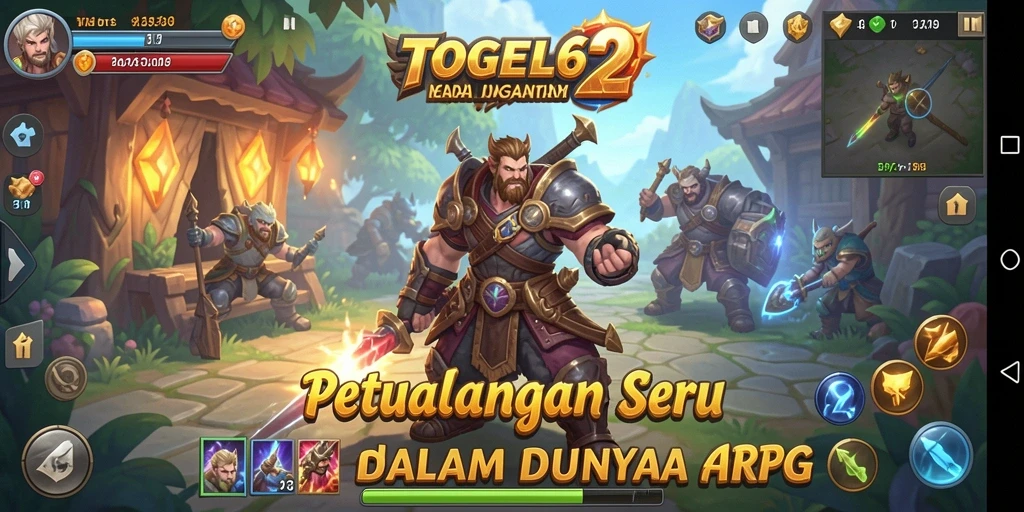 Tangkapan layar TOGEL62 menampilkan aksi pertarungan yang menegangkan di dunia fantasi.